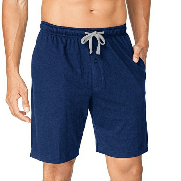 NWT! HANES 2-pack Jersey Knit Sleep Shorts NAVY BLUE & GREY Men’s Size 3XL - Picture 7 of 7